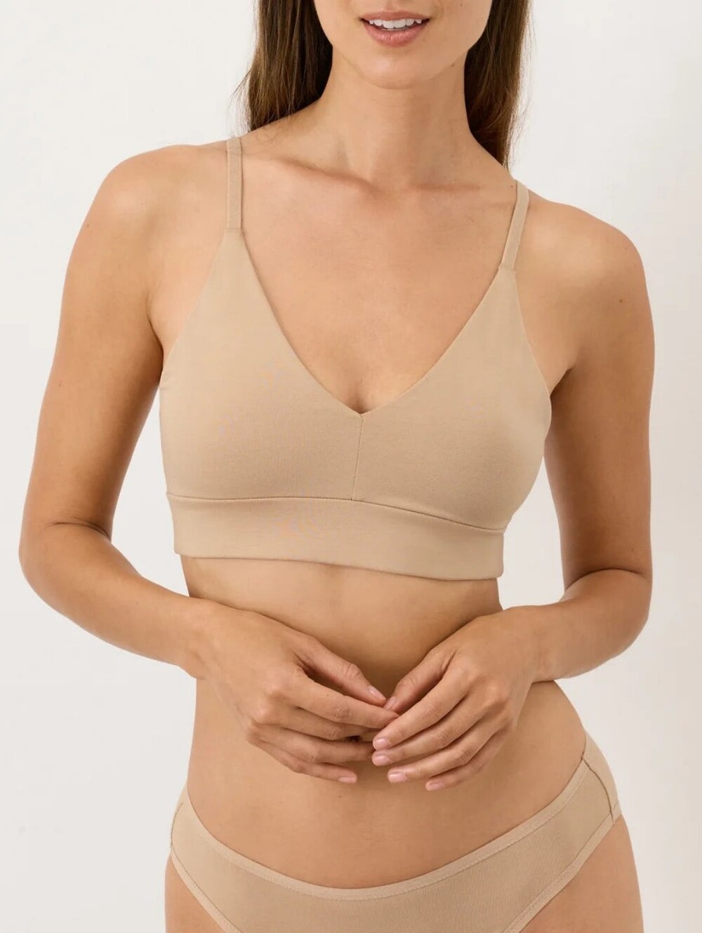 Pact Everyday Organic Classic T-shirt Bra Sesame Medium